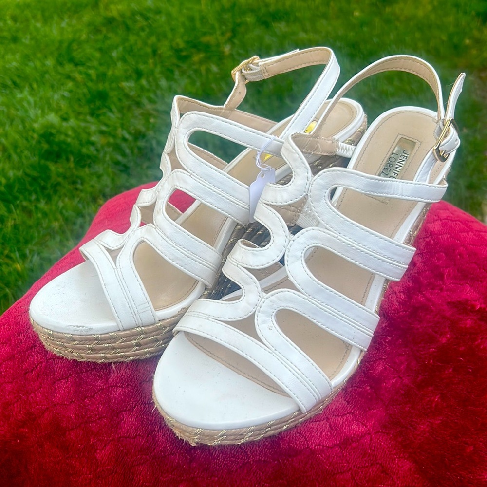 JLo wedge sandals